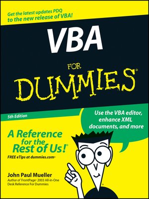 VBA For Dummies - ebook